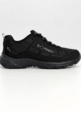 Зимние мужские термо columbia waterproof low total black