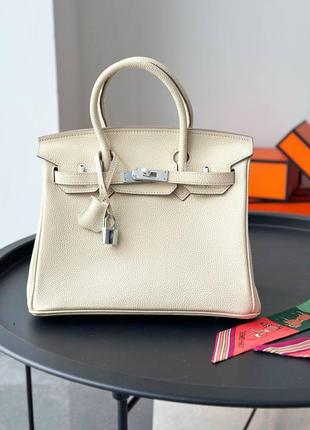 Молочная сумка hermes birkin7 фото