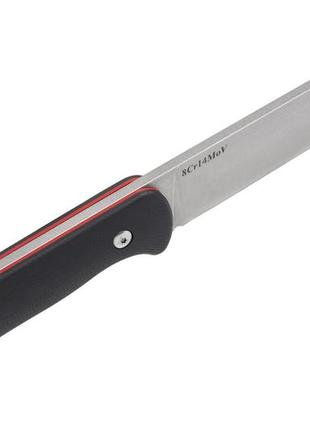 Мощный нескладной нож ураган 3, в комплекте с современным удобным и практичным чехлом из кайдекса3 фото