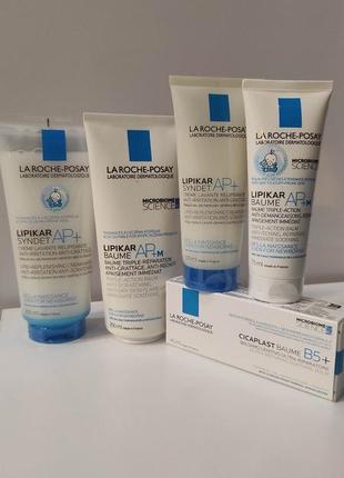 La roche-posay lipikar крем гель syndet ap+, бальзам baume ap+m сухая кожа, атопия ля рош7 фото