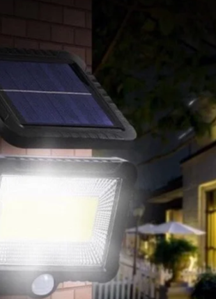 Уличный фонарь с датчиком движения split solar wall lamp на солнечной батарее nf-160c