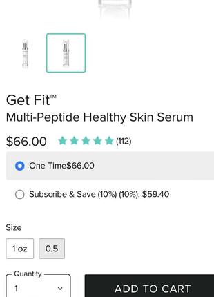 Мультипептидна сироватка для здоров’я  шкіри clarityrx get fit multi-peptide healthy skin serum3 фото