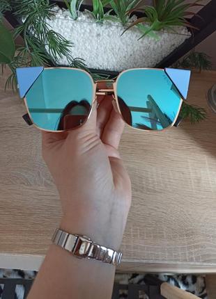Распродажа 🖤 зеркальные солнцезащитные очки fendi3 фото