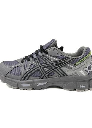 Asics gel kahana 8 grey blue (серо-синие)