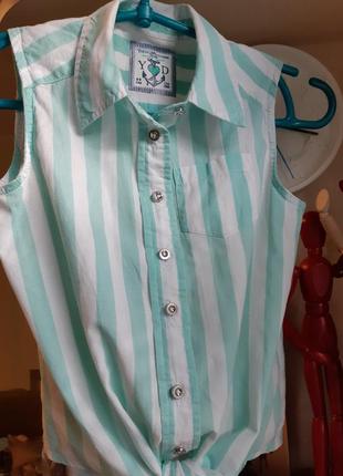 Фирменная летняя рубашка блузка y&d р-р 134-140 распродажа!!!