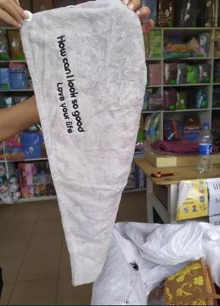 Махровый комплект полотенце - халат и чалма3 фото