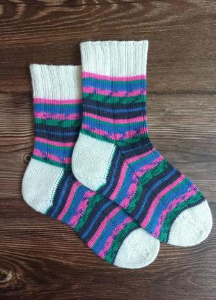 Шкарпетки в'язані handmade1 фото