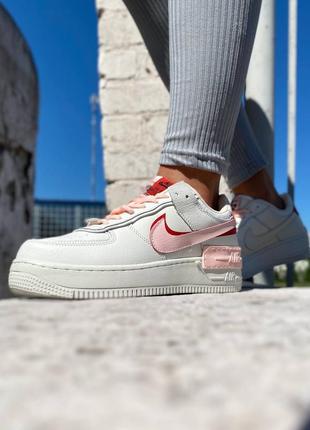 Nike air force 1 shadow milk pink8 фото