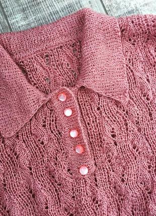 Крутейшая вязаная кофта свитер handmade