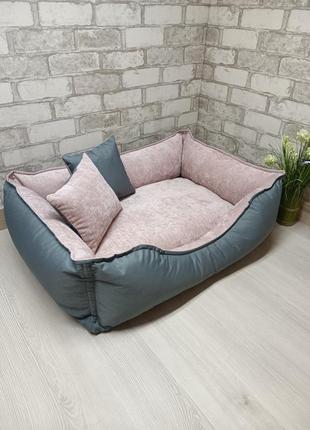 Лежанка "comfort" (лежак) для тварин кошек та собак, м 70*55 см2 фото