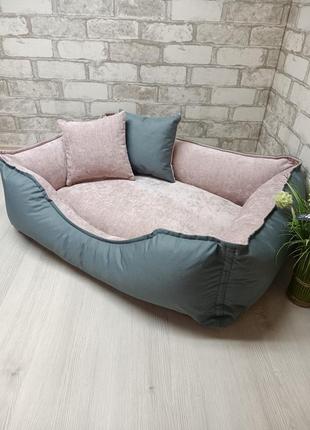 Лежанка "comfort" (лежак) для тварин кошек та собак, l 80*60 см