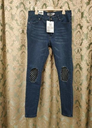 Оригинальные фирменные рваные джинсы с сеткой  the rockn rev skinny jeans англия1 фото