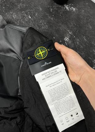 Пуховик stone island modified panama nylon mix down jacket4 фото