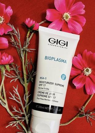 Gigi bioplasma moisturizer supreme spf-17 джи джи крем биоплазма увлажняющий крем для жирной кожи. разлив от 20g