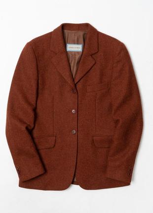 Griddle & smith tweed wool blazer jacket жіночий піджак