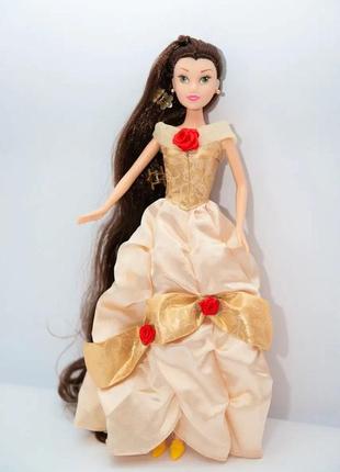 Кукла принцесса диснея "красавица и чудовище" с длинными волосами2 фото