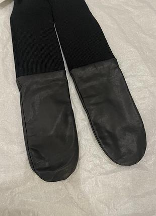Новые кожаные варежки cos 🖤