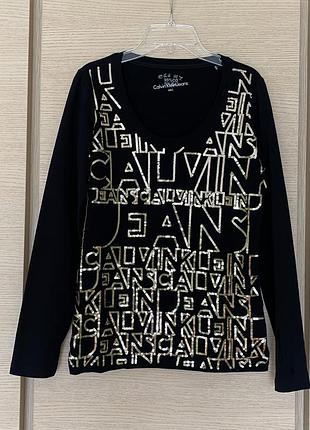 Реглан трикотажный джерси стильный модный calvin klein размер m/l