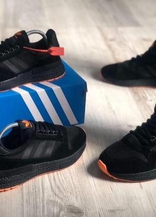 Adidas black orange1 фото