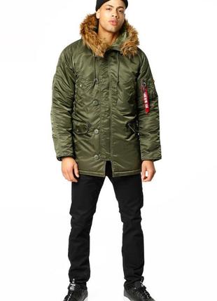 Куртка slim fit n-3b parka1 фото