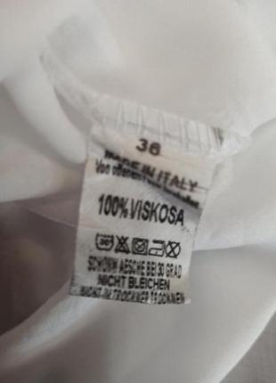 Белая блуза vestino вискоза 🌿2 фото