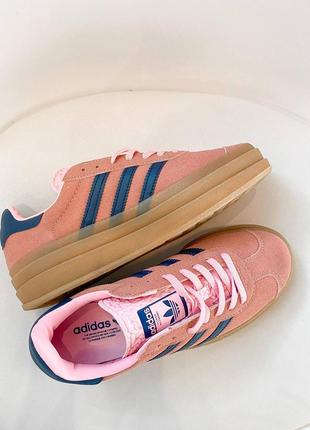 Кроссовки adidas gazelle bold pulse platform pink