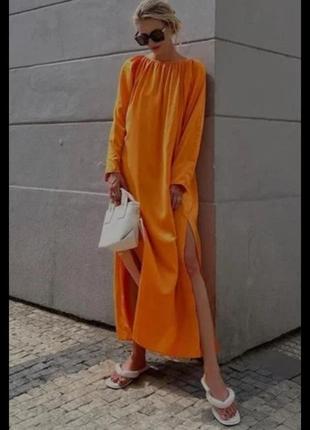 Новое атласное платье макси h&m длинное сатиновое платье атлас сатин2 фото