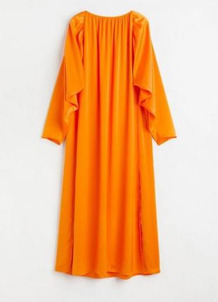 Новое атласное платье макси h&m длинное сатиновое платье атлас сатин3 фото