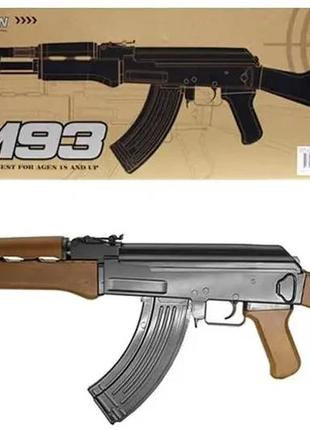 Автомат іграшковий cyma zm93 ak-47 металевий на пластикових кульках 6мм || дитяча зброя