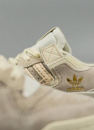 Кроссовки adidas forum 84 low “off white” beige9 фото