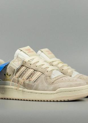 Кроссовки adidas forum 84 low “off white” beige8 фото