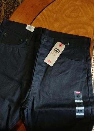 Брендові фірмові джинси levi's 501 shrin-to-fit, оригінал,нові з бірками,розмір 35/32.4 фото