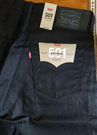 Брендові фірмові джинси levi's 501 shrin-to-fit, оригінал,нові з бірками,розмір 35/32.3 фото
