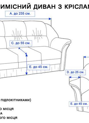 Накидки на дивани та крісла без спідниці жакардові, де чохли на дивани та крісла універсальні синій4 фото