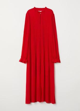 Фееричное красное платье.h&amp;m.(c-m)6 фото