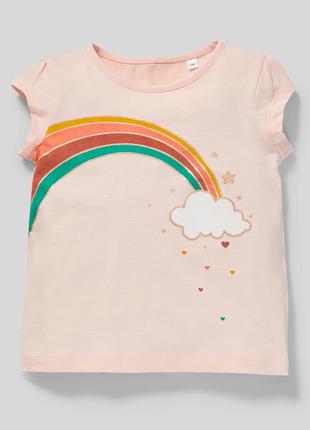 Летняя футболка для девочки c&a palomino германия размер 116, 128 оригинал