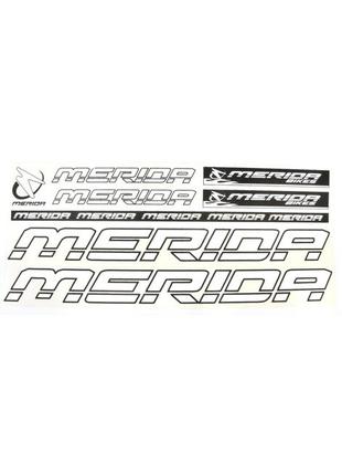 Наклейка merida на раму велосипеда, білий (nak034)