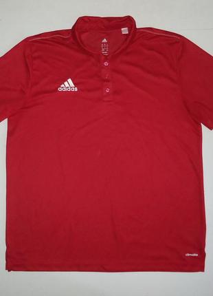 Футболка adidas climallite темно червона (xl)