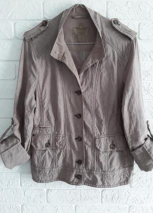 Льняной жакет куртка пиджак