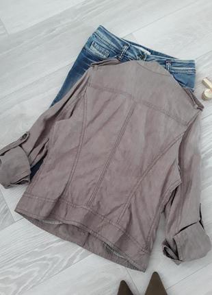 Льняной жакет куртка пиджак