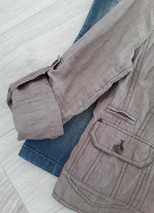Льняной жакет куртка пиджак