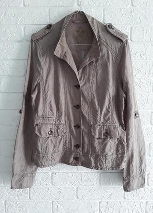 Льняной жакет куртка пиджак