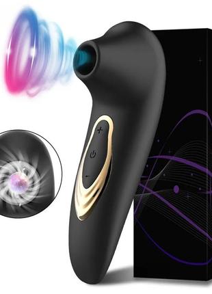 Вакуумный вибратор пингвин с аккумулятором мощный клиторальный на 5 режимов мини-вибратор