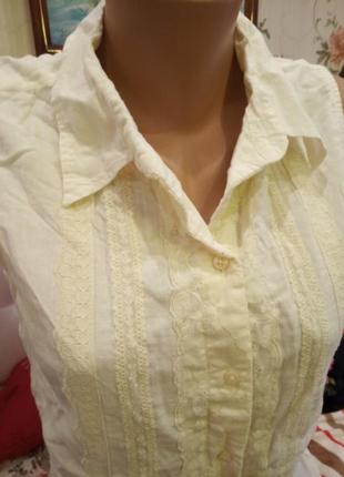 Елегантна блуза з мереживом безрукавка.3 фото