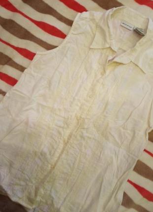 Елегантна блуза з мереживом безрукавка.4 фото