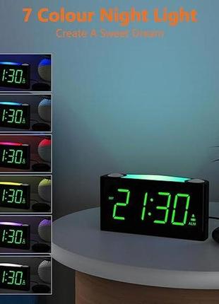 Вибрационный будильник mesqool с дыммером полного диапазона со шейкером для кровати2 фото