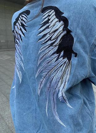 Бомбовий джинсовий піджак коттоновый джинсовці курточка