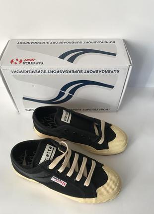 Дитячі чорні кеди,снікерси,кросівки superga 35розмір. 2750 panatta.оригінал.1 фото