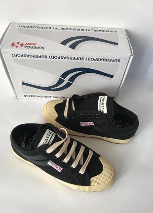 Детские черные кеды,сникерсы,кроссовки superga 35розмір. 2750 panatta.оригінал.7 фото