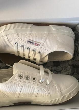 Детские,белые,кеды,кроссовки superga.оригинал.унисекс.6 фото